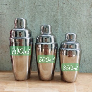  Bình lắc Shaker pha chế cocktail inox cao cấp 350 550 750ml 
