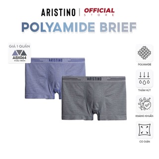 Quần lót boxer nam ARISTINO sịp đùi nam cao cấp dệt liền mềm mịn thoáng khí, kháng khuẩn - ABX064