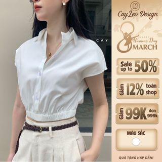 Áo sơ mi đúp cổ Cây Leo Design mới mẻ trẻ trung Min4214