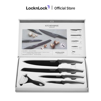 Bộ dao nhà bếp 5 món COOKPLUS Lock & Lock CKK101S5BLK