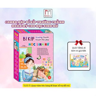 Sách - Combo ( bộ hộp 6c) Bí kíp trưởng thành hoàn mỹ cho học sinh nữ (kèm quà tặng)