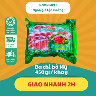 Ba chỉ bò Mỹ cuộn dải 450g NGON meli Ship Hỏa Tốc Hà Nội