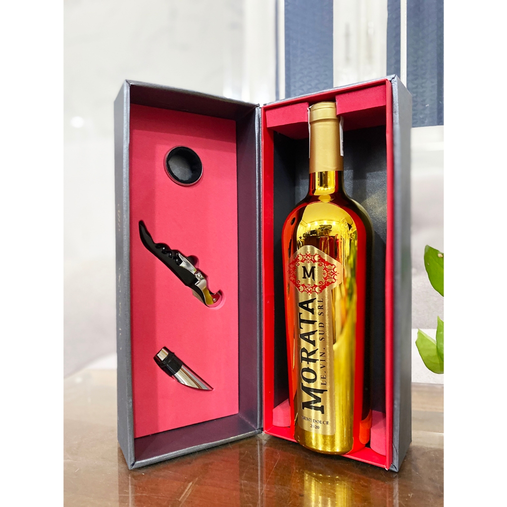 Quà tặng hộp 1 chai rượu vang Ý Morata Topaz - HPK