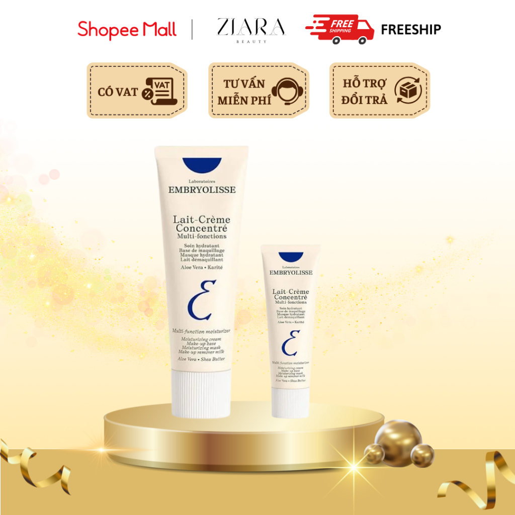 Kem Dưỡng Ẩm EMBRYOLISSE Siêu Phục Hồi 75ml/30ml Pháp Dưỡng Ẩm Chuyên Sâu