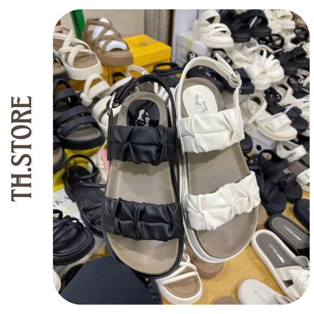 TH.STORE xăng đan đế bằng quai nhúm