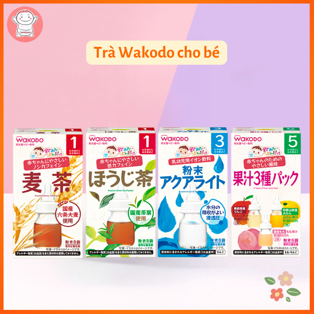 Trà hoa quả Wakodo Nhật Bản cho bé (Date 08/2026)