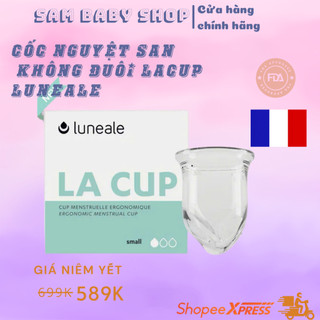 [Hỏa tốc HN] Cốc Nguyệt San La Cup Luneale Không Đuôi Size S/M/L Nhập Khẩu Pháp Chất Liệu Silicon Y Tế Bạch Kim
