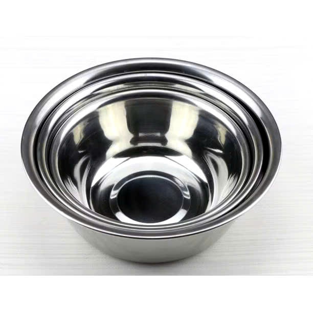 THAU INOX 304, THAU RỬA RAU, THAU INOX KHÔNG GỈ SÉT, thau nhiều size 20 - 30 cm