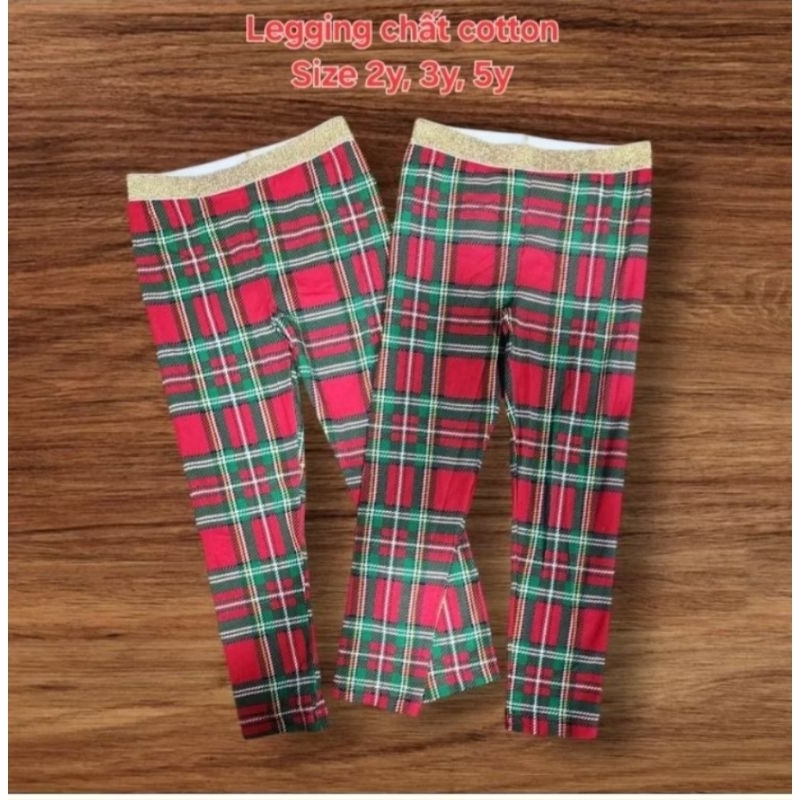 Legging bé gái xuất dư ( Size 5y = 16-18kg )