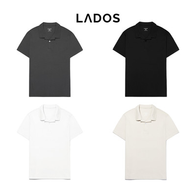 [OUTLET - KHÔNG ĐỔI TRẢ] Áo thun kiểu nam ngắn tay cổ bẻ gam màu nhã nhặn nam tính LADOS-19178 chất cotton interlock