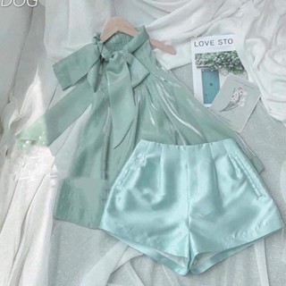 Set Yếm Đùi Bé Gái Áo Vải Tơ Quần Sọt Sang Chảnh Hàng Loại 1, Phong Cách Thời Trang Cho Mẹ Và Bé Size 12–60kg