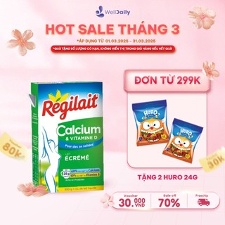 Sữa bột dinh dưỡng tách béo REGILAIT CALCIUM bổ sung canxi và Vitamin D vượt trội