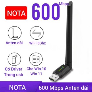 [Hỏa Tốc] USB WIFI 6 công suất 900Mbps thu sóng WiFi cho máy bàn Laptop, bộ chuyển đổi WIFI 5G