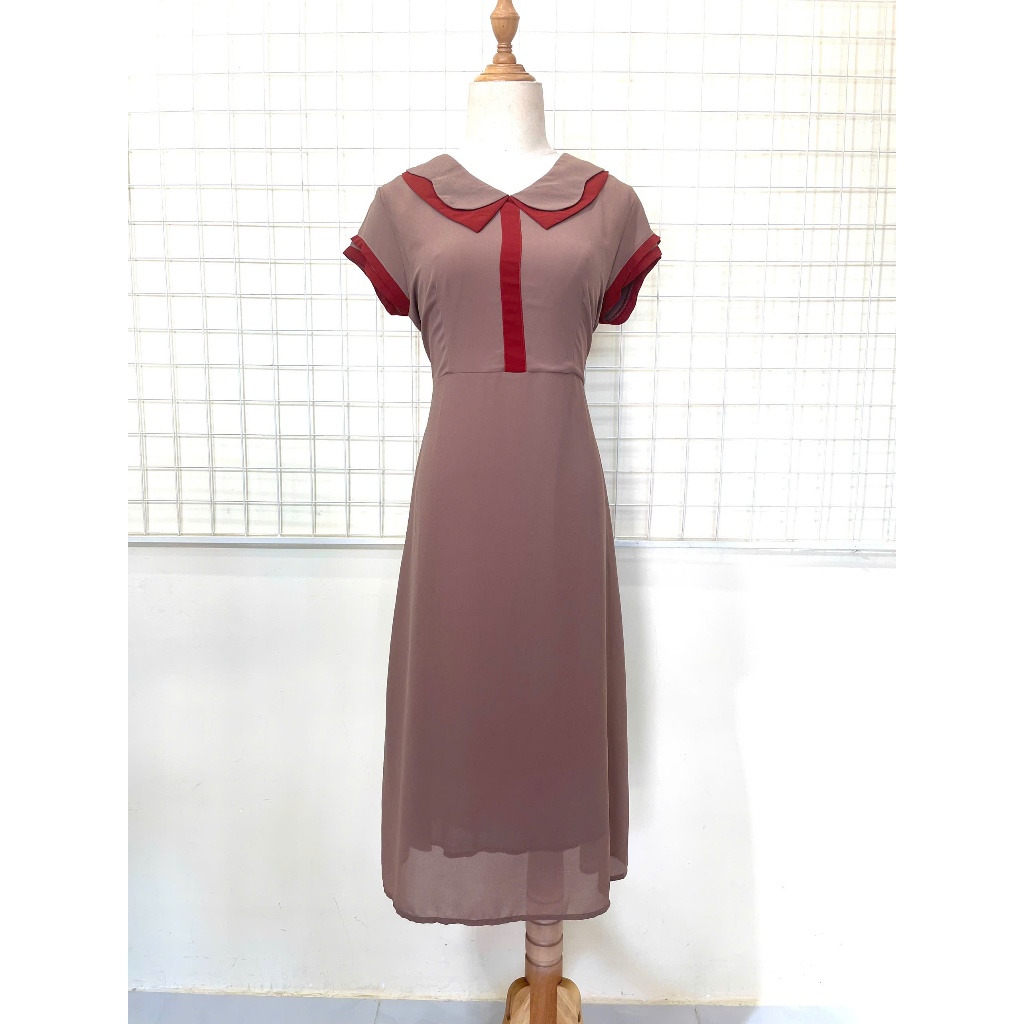 TRUNG NIÊN - Đầm Trung Niên Thiết Kế Thanh Lịch Đi Làm Đi Tiệc Cho Bà Cho Mẹ U50, u40, u60 tm1004