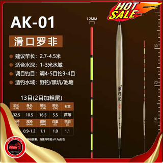  Phao Cỏ Lạc Phi Ak-01 Chuyên rô phi,diếc chì 1,1gr cao cấp-Phao cỏ câu đài-phao câu đài 