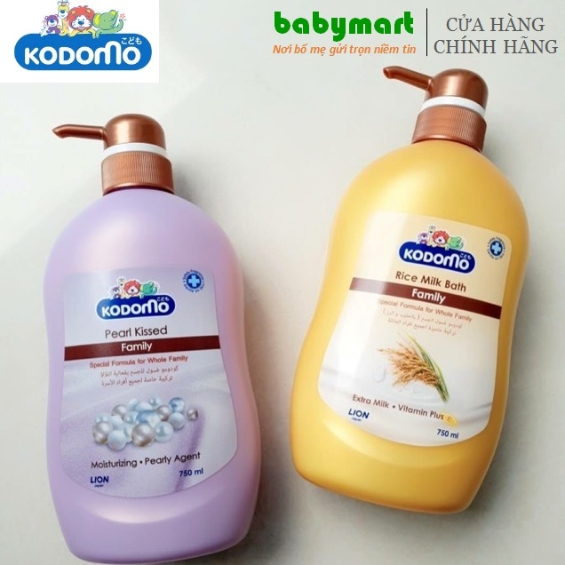 Sữa tắm cho bé Kodomo Peark Kiss / Rice Milk 750ml
