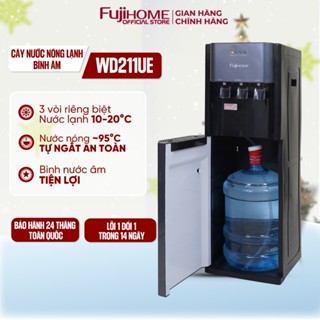 Cây nước nóng lạnh bình âm Fujihome Nhập khẩu, bình lọc máy nước uống nóng lạnh bình hút 3 vòi tự ngắt tiết kiệm điện