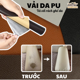 Miếng dán vải da PU - miếng dán ghế da sofa, dán được nhiều bề mặt da, nhiều màu sắc phổ biến
