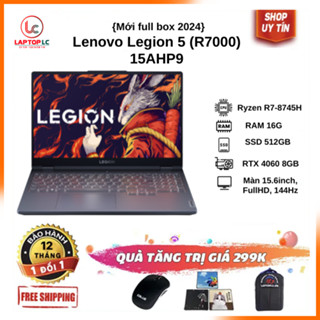 Laptop Gaming Lenovo Legion 5 (R7000) Ryzen R7-8745H / 16GB / SSD 512GB / VGA RTX 4060 8GB / 15.6inch FHD, 144Hz