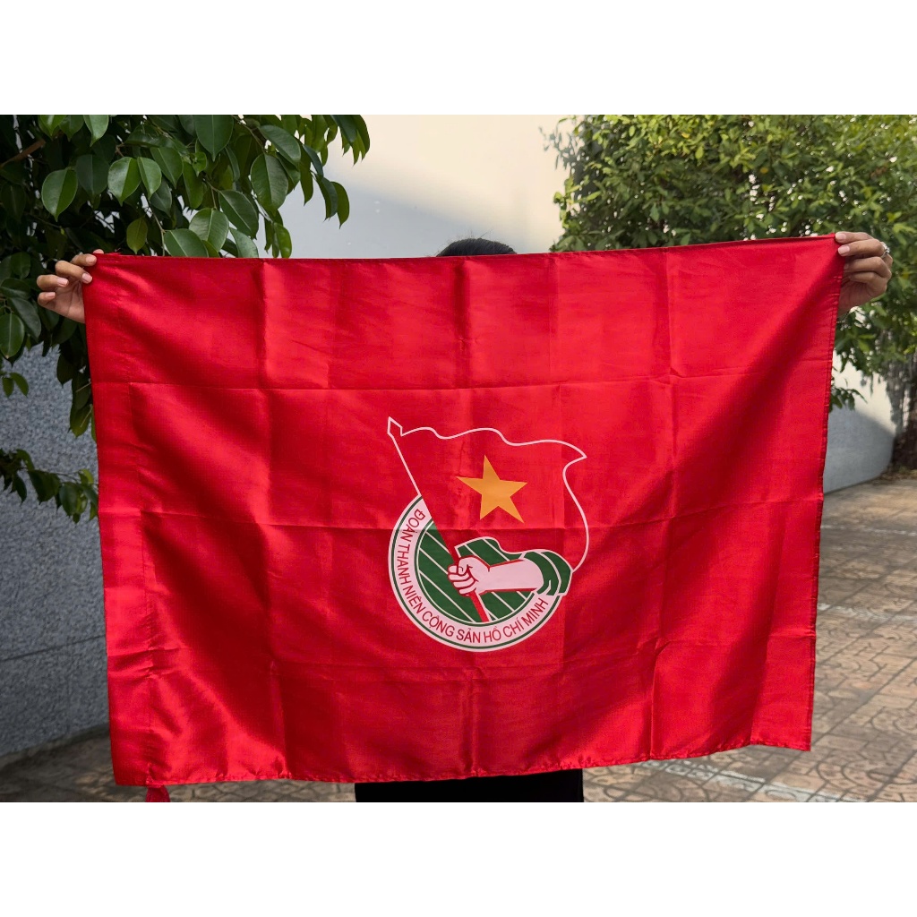 Cờ Đoàn In 1 Mặt (Vải Phi Tiêu Chuẩn)