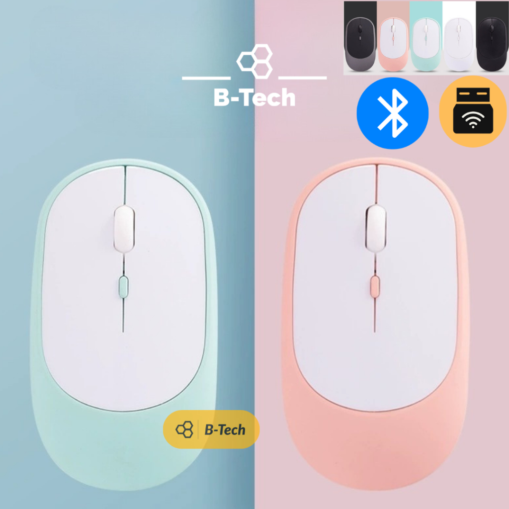 Chuột không dây bluetooth wireless mouse pin sạc W210, chuột cho macbook ipad android phone tablet -