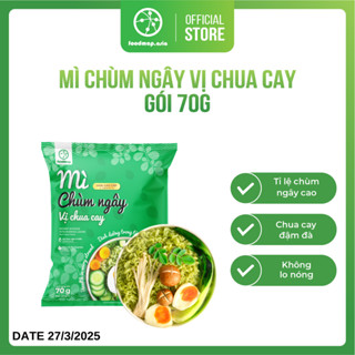 Mì Chùm Ngây Chua Cay Dinh Dưỡng, Mì Healthy Eatclean Ít Calo Không Lo Nóng - Gói 70g - FoodMap