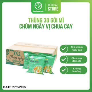 [TẶNG 5 GÓI] Thùng 30 Gói Mì Chùm Ngây Dinh Dưỡng Vị Chua Cay, Mì Healthy Eatclean Ít Calo - FoodMap