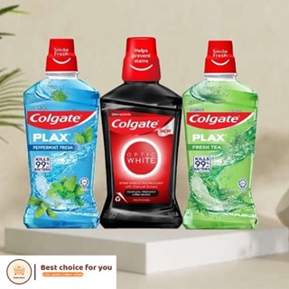  Nước súc miệng Colgate diệt 99% vi khuẩn Plax trà xanh   bạc hà 500ml 
