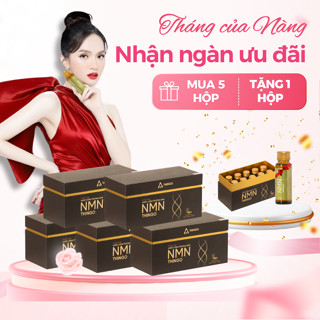 Combo 5 Hộp Nước Uống NMN THINGO Chính Hãng - Giúp Trẻ Hoá Làn Da, Tăng Cường Sức Khoẻ Hộp 10 chai