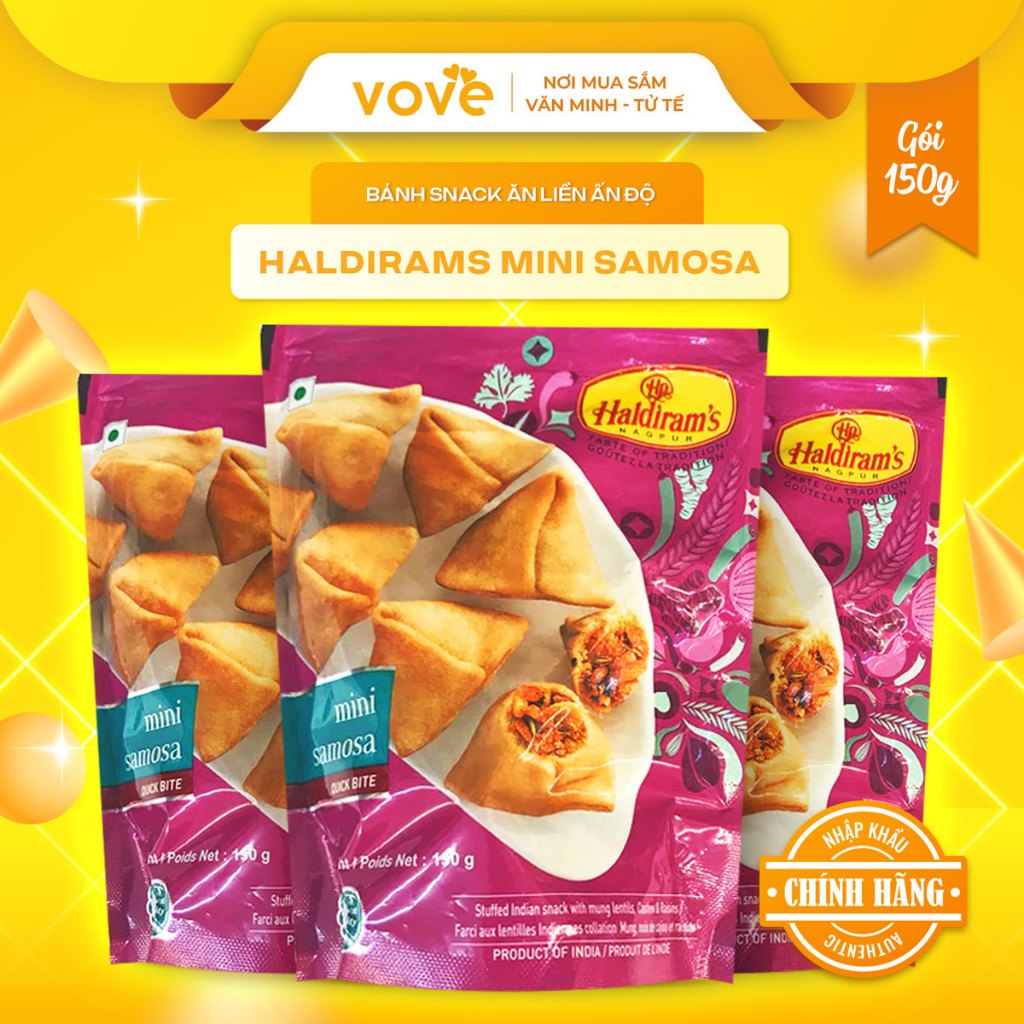 Snack HALDIRAMS Mini Samosa  gói150gr