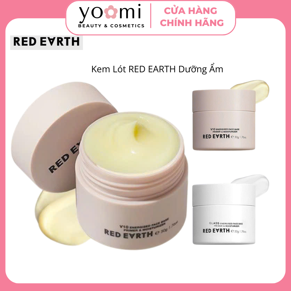 RED EARTH Kem Lót RED EARTH Dưỡng Ẩm Cao Cấp RED EARTH V10 RedEarth Chính Hãng Che Lỗ ChânLông Và Dư