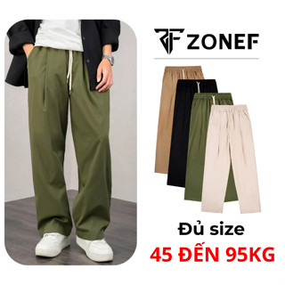 Quần Vải Kaki Dù Xếp Ly Ống Rộng, Quần Dài From Rộng Dáng Suông Chất Liệu Mềm Mại Thoáng Mát By Zonef Officail ( QKK )