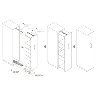 Ray Trượt Hệ Tủ Kho IA4206 – Chất Liệu Thép Cao Cấp, Chịu Lực Tốt, Lắp Đặt Dễ Dàng
