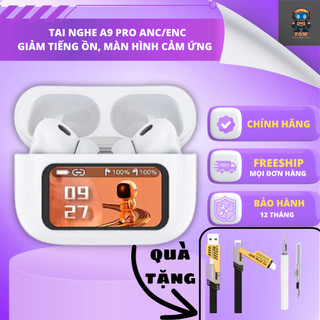  Tai Nghe POWSAIGON A9 Pro ANC ENC Giảm Tiếng Ồn Màn Hình LCD Tích Hợp Bluetooth 5.3 Bass Hay 
