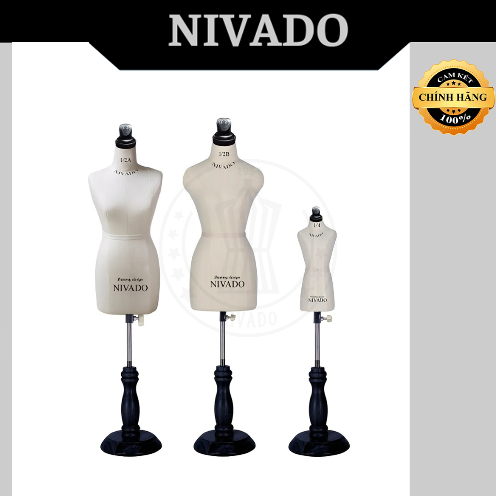 Manocanh cốt thiết kế bán thân Mini NIVADO đủ size.Chuẩn thông số người Việt