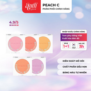 [CHÍNH HÃNG] Phấn má hồng Peach C Cheerful Blusher Mịn Lì Siêu Xinh (Sale date)