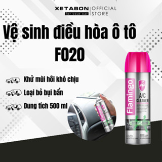  Chai xịt bọt vệ sinh F020 khử hôi điều hòa Ô Tô điều hòa gia đình Flamingo,khử mùi khử trùng điều hoà xe hơi ô 500ml 