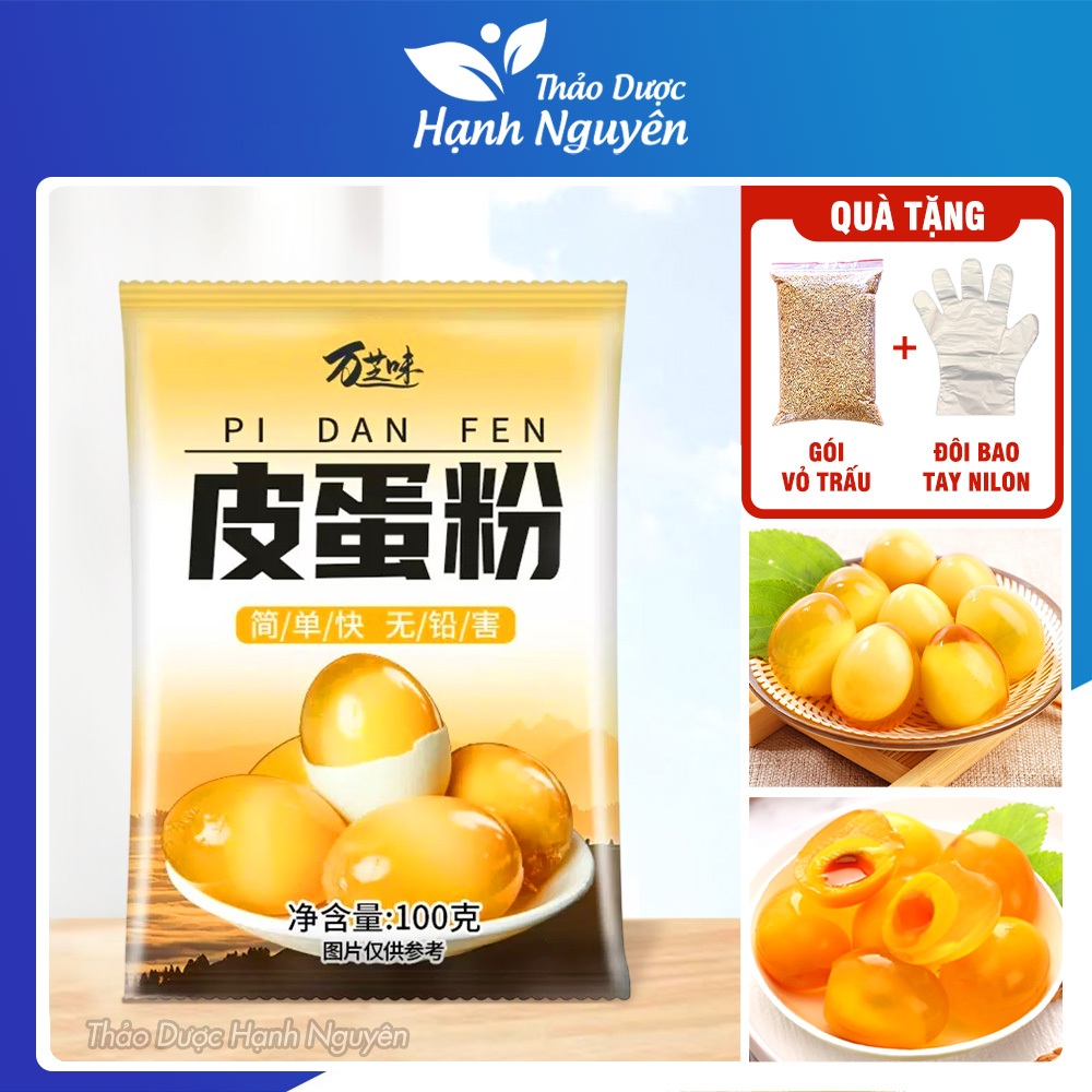 Bột làm trứng bắc thảo 100g, bùn làm trứng bắc thảo tại nhà, gói bột ủ 40-50 quả trứng