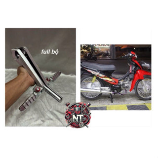 BỘ GÁC CHÂN WAVE NHỎ WAVE ZX NGẮN NHƯ ZIN tặng kềm Gác Chân Nguyên Khối Gcraft (KHÔNG LẮP SẲN)