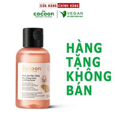 [HÀNG TẶNG KHÔNG BÁN] Toner Nước cân bằng da Sen Hậu Giang 140ml Cocoon - VEGAN - Mỹ Phẩm Thuần Chay