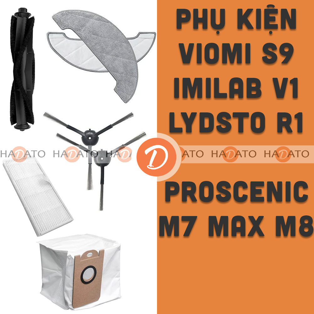 Phụ kiện robot VIOMI S9 IMILAB V1 UONI V980 PROSCENIC M7 MAX M8 PRO LYDSTO R1 S1 KYVOL S31 [D] ####