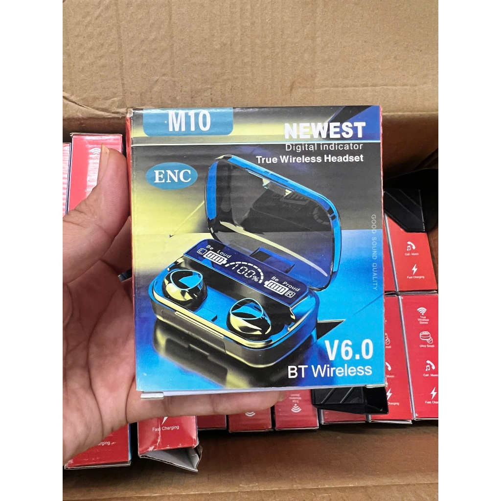 Tai Nghe Bluetooth M10 nâng cấp Phiên Bản Pro Pin Trâu, Cảm Ứng, Hỗ Trợ Đàm Thoại, Nghe NhạC | BigBuy360 - bigbuy360.vn