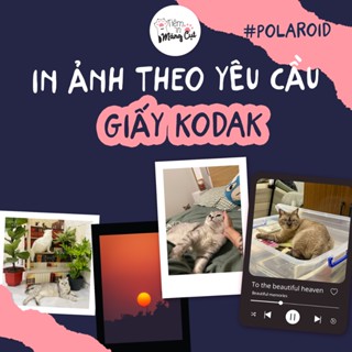 [In Từ 4 Ảnh] In Ảnh Polaroid Giấy Kodak Cao Cấp