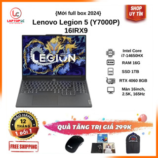  Laptop Gaming Lenovo Legion 5  Y7000P  16IRX9 {Core i7-14650HX   16G   SSD 1T   RTX 4060 8GB   16inch 2.5K 165Hz} 