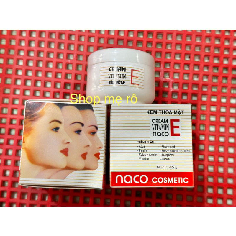 kem vitamin E naco dưỡng trắng da hủ 45gram