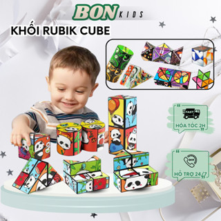  Rubik biến thể Đồ chơi khối lập phương ma thuật Magic Cube - Rubik 3D thay đổi hình dáng Phát triển trí não cho bé 