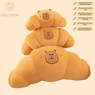 Gấu bông ❤️ CAPYBARA ❤️ capybara bánh mì và bánh croissant hàng nhập cao cấp cực mềm mịn siêu dễ thương !! HỎA TỐC 60P