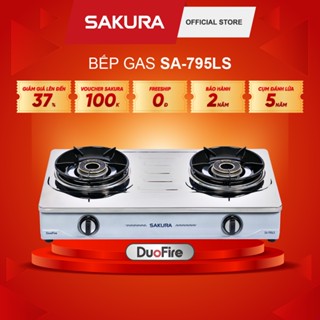 Bếp gas đôi Lửa Xoáy Kép Thế Hệ Mới SAKURA SA-795LS - Bảo hành chính hãng 24 tháng - Chỉ có tại Sakura