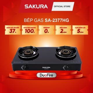 Bếp Gas Lửa Xoáy Kép Sakura SA-2377HG - Bảo hành chính hãng 24 tháng