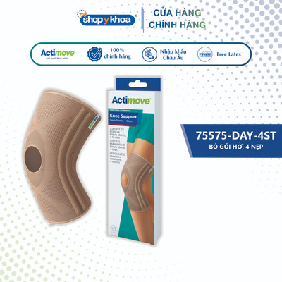 Bó Gối Hở, 4 Nẹp Đàn Hồi Actimove Knee Support, Màu Da [75575-DAY-4ST] - NK Châu Âu (1 Cái)